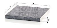 Kupéfilter MANN-FILTER CUK 2544