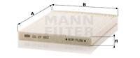 Kupéfilter MANN-FILTER CU 27 003