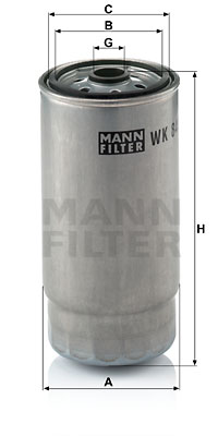Bränslefilter MANN-FILTER WK 845/7