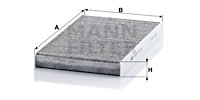 Kupéfilter MANN-FILTER CUK 3241