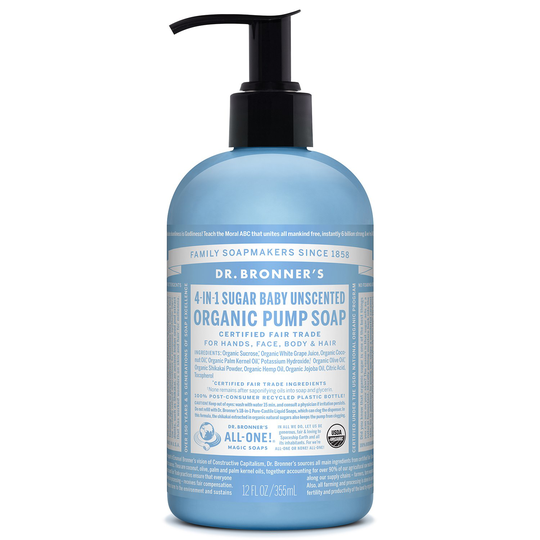 Dr. Bronner’s Organic Pump Soap Baby-Mild, 355 ml