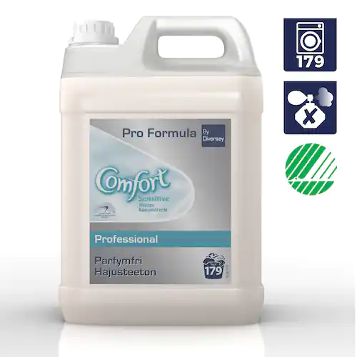 COMFORT Sköljmedel professionellt, för känslig hud, parfymfritt, 5l