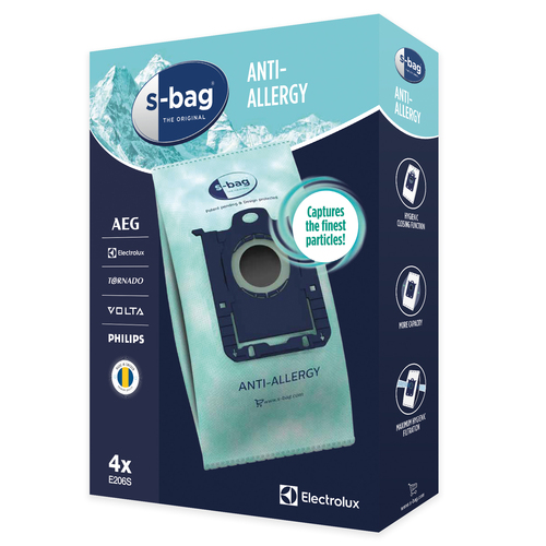 Electrolux E206s, Anti-allergi Dammsugarpåsar