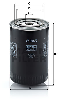 Oljefilter MANN-FILTER W 940/3