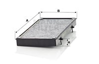 Kupéfilter MANN-FILTER CUK 3454