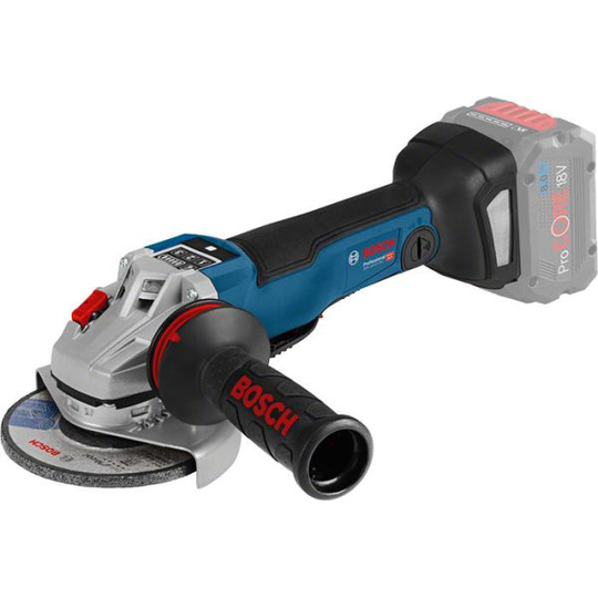 Bosch GWS 18V-10 PSC Vinkelslip Ø125 mm, utan batteri och laddare