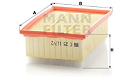 Luftfilter MANN-FILTER C 25 117/2