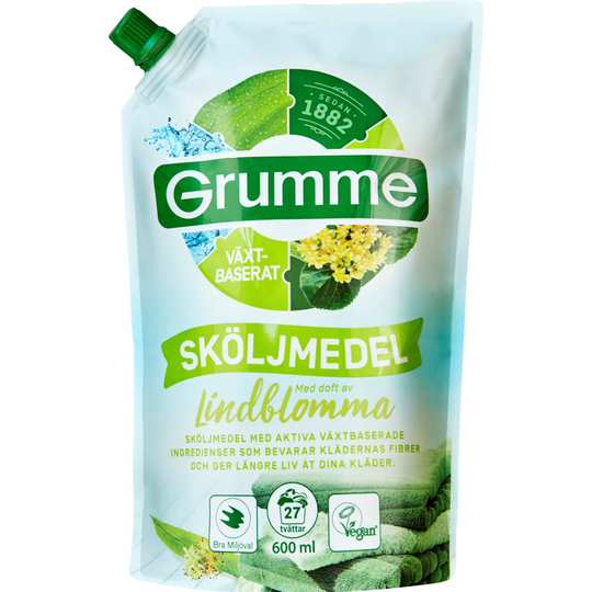 Grumme Växtbaserat Sköljmedel Lindblomma 600 ml