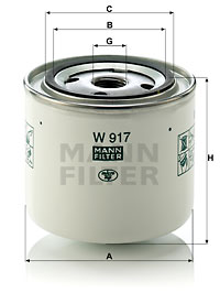 Oljefilter MANN-FILTER W 917