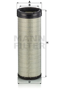 Sekundärluftfilter MANN-FILTER C 17 170