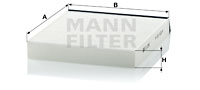 Kupéfilter MANN-FILTER CU 2240