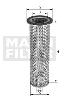 Sekundärluftfilter MANN-FILTER C 12 100 x