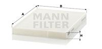 Kupéfilter MANN-FILTER CU 2620