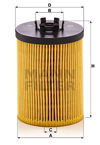 Oljefilter MANN-FILTER HU 823 x