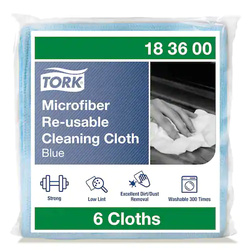 Tork Rengöringsduk mikrofiber blå
