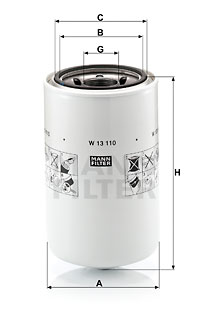 Oljefilter MANN-FILTER W 13 110