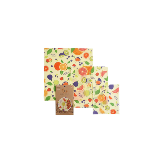 Bee's Wrap Naturligt Folie Assorted Set (S/M/L), 3 st Fresh Fruit