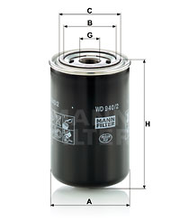 Oljefilter MANN-FILTER WD 940/2