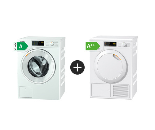 Miele Wsd023wcs + Tsc223wp Kombinerad Tvätt/tork - Vit