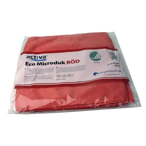 Activa Mikrofiberduk ECO röd