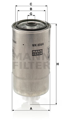 Bränslefilter MANN-FILTER WK 854/4