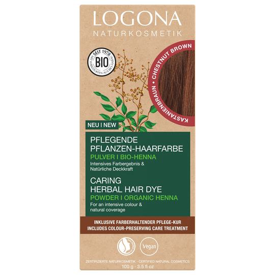 Logona Örthårfärg, 100 g Chestnut Brown