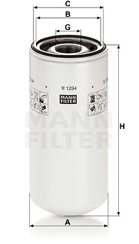 Oljefilter MANN-FILTER W 1294