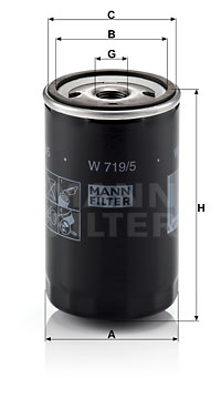 Oljefilter MANN-FILTER W 719/5