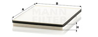 Kupéfilter MANN-FILTER CU 3132