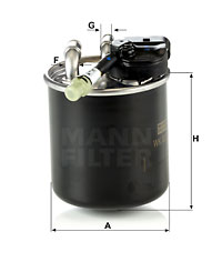 Bränslefilter MANN-FILTER WK 820/17