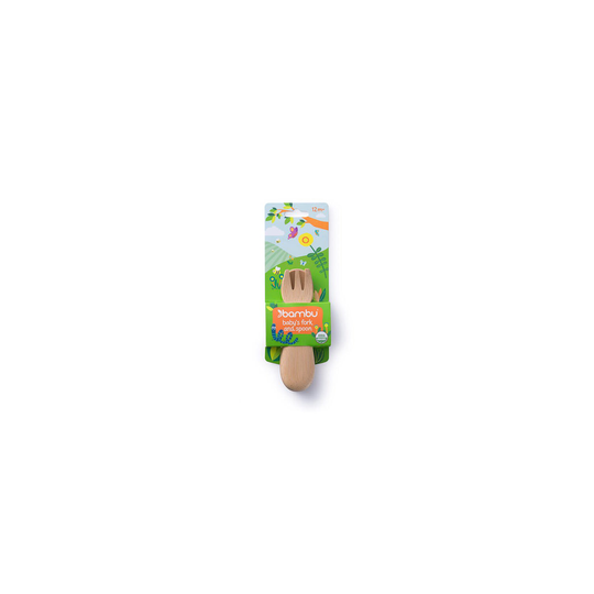 Bambu Home Ekologisk Babysked & Gaffel Bambu