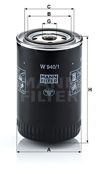 Oljefilter MANN-FILTER W 940/1