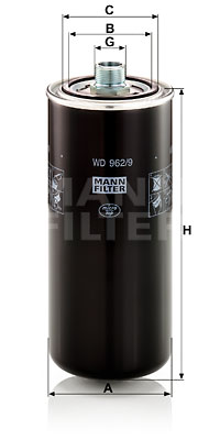 Oljefilter MANN-FILTER WD 962/9