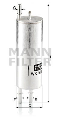 Bränslefilter MANN-FILTER WK 513/3