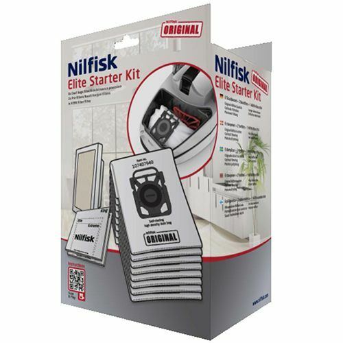 Nilfisk Startkit Elite 8 Poser, 1 Hepa13, 2 Forfiltre Dammsugarpåsar