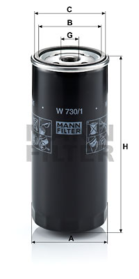 Oljefilter MANN-FILTER W 730/1