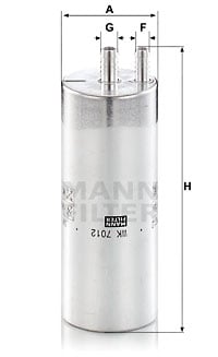 Bränslefilter MANN-FILTER WK 7012