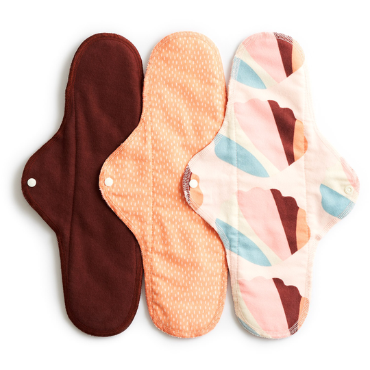 Imse Ekologiska Tygbindor Classic natt - Orange Sprinkle, 3-pack