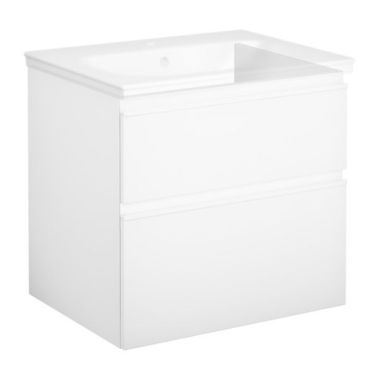 Gustavsberg Artic Kommod 60 cm, utan tvättställ Vit, grepplist