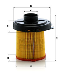 Luftfilter MANN-FILTER C 1468