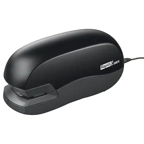 Rapid Fixativ Desktop 20EX elektrisk häftapparat, plast/metall, svart