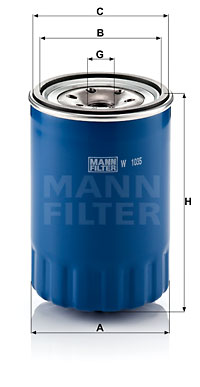 Oljefilter MANN-FILTER W 1035