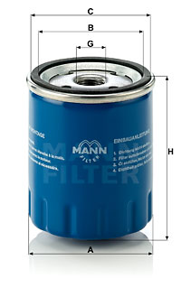 Oljefilter MANN-FILTER W 712/15