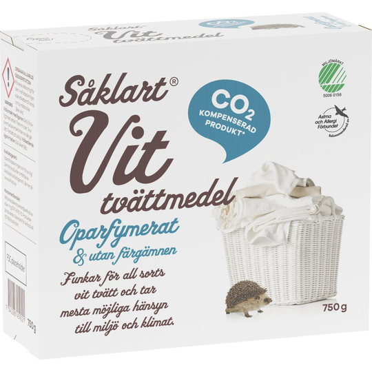 Såklart Tvättmedel Vit 750 g