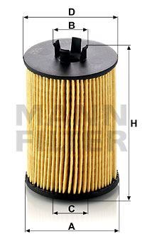 Oljefilter MANN-FILTER HU 612/1 x