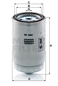 Bränslefilter MANN-FILTER WK 8060 z
