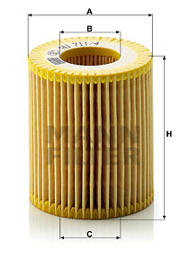 Oljefilter MANN-FILTER HU 711/4 x