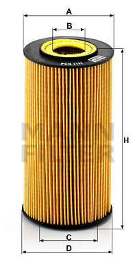 Oljefilter MANN-FILTER HU 934 x