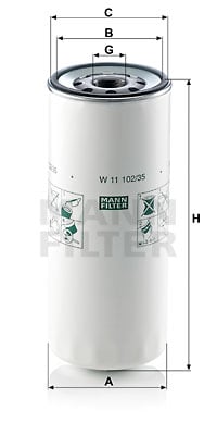 Oljefilter MANN-FILTER W 11 102/35