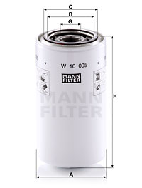 Oljefilter MANN-FILTER W 10 005